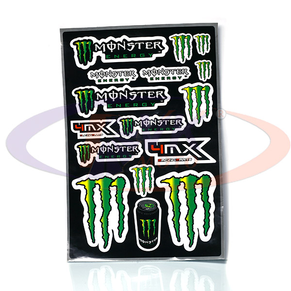 Наклейка на мотоцикл Monster Nakleyka na bak